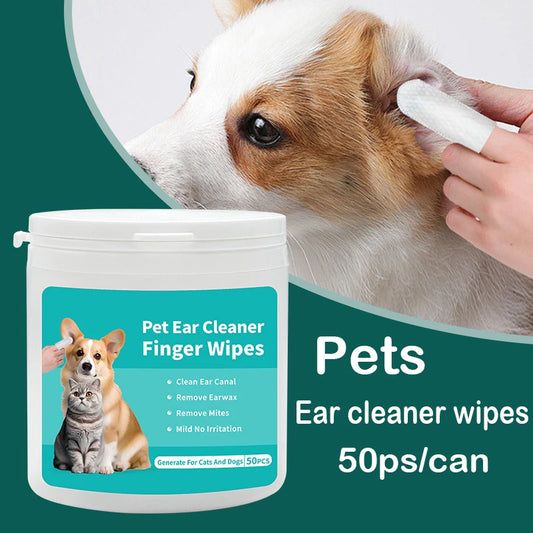 Ear Cleaning Fingertip Wipes For Pets