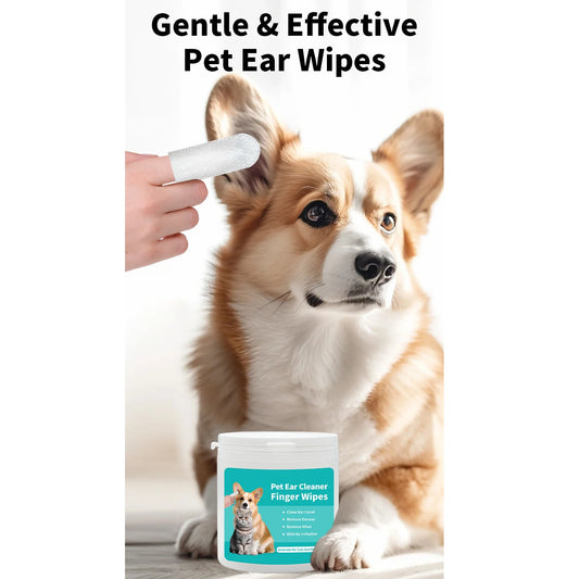 Ear Cleaning Fingertip Wipes For Pets